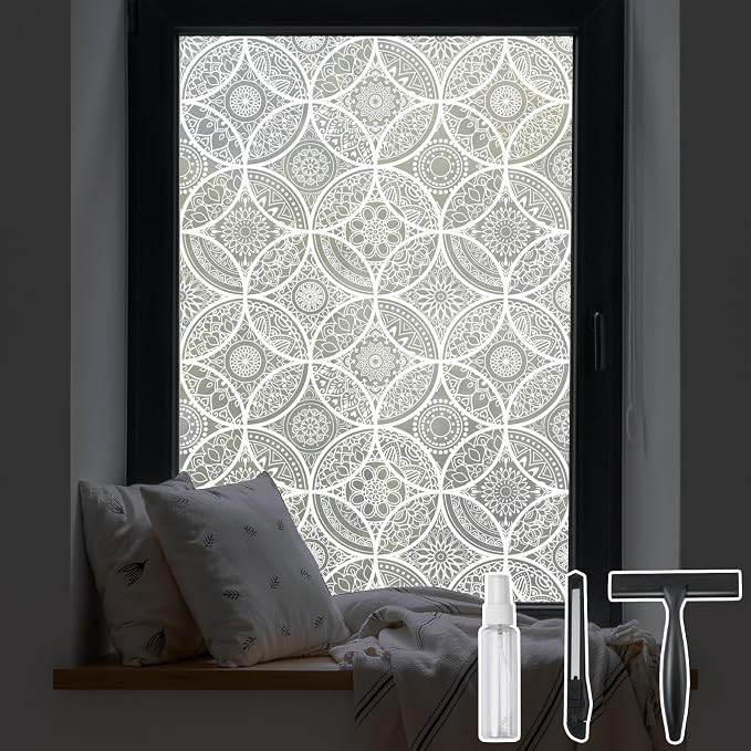DKTIE Bohemian Decor Stained Glass Window Film by Dktie