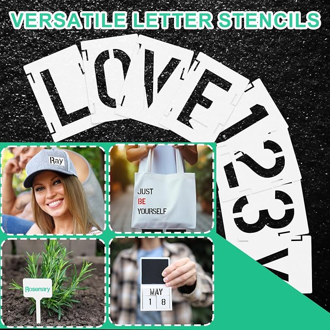 Augshy 2 Inch Letter Stencils for Painting - Image 6