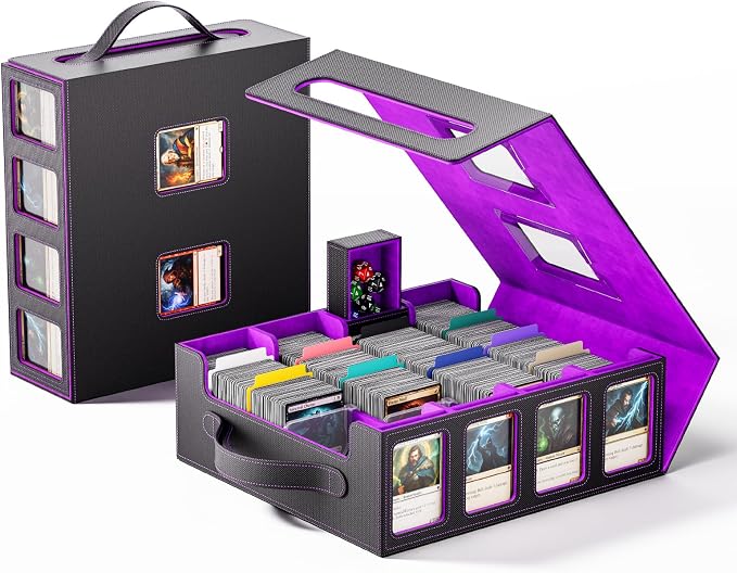 Trading Card Storage Box – 3500+ Magnetic MTG Deck Box by Dufvrpe