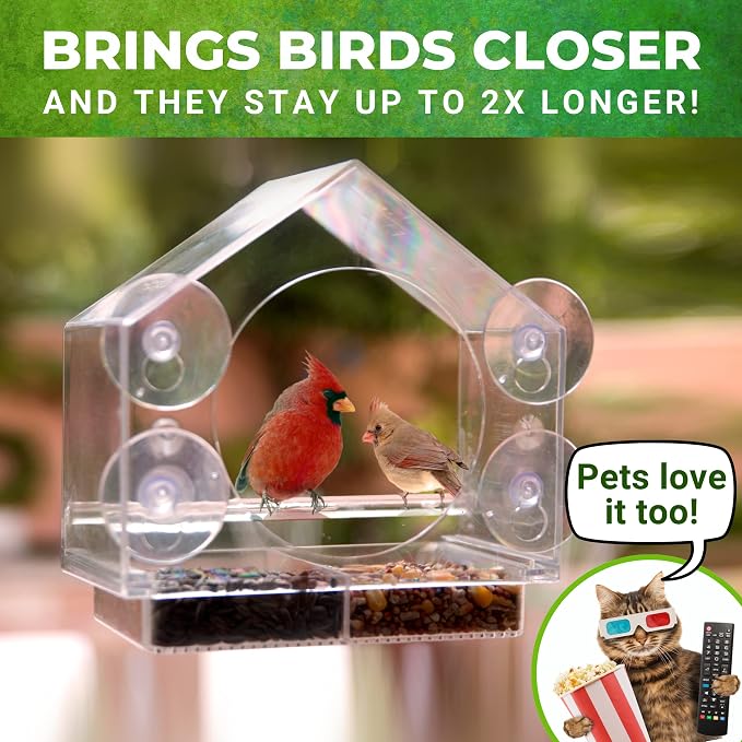 Nature Anywhere Window Bird Feeder - Image 3