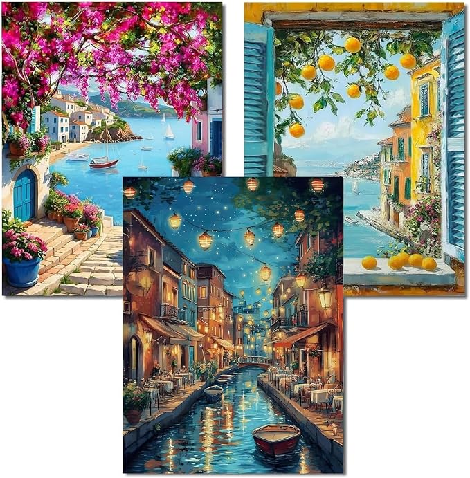 PHANTASYART 3 Pack Paint by Numbers Kit by PHANTASYART