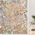 LUTE Rainbow Window Privacy Film, Stained Cling, 17.5" x 78.7" | 3D Decorative by LUTE