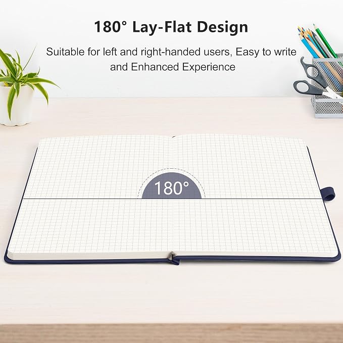 RETTACY Graph Grid Paper Notebook, 192 Pages, A5 Size | 5 Squares per Inch - Image 6