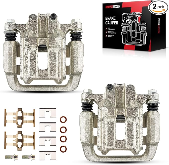 Torchbeam Rear Brake Calipers Set for Acura TL 1999-2008, Honda Element 2003-2011, Acura CL 2001-2003, Rear Left and Rear Right Calipers Replace # 19B2589+19B2588