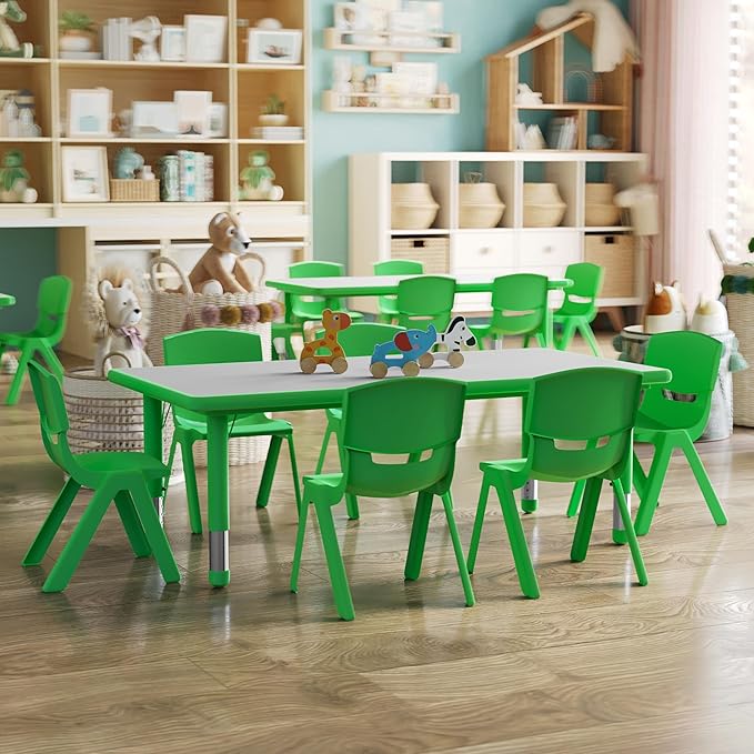 Flash Furniture Emmy Adjustable Classroom Activity Table - Image 2