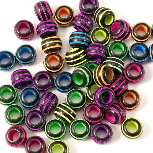 1000Pcs Acrylic Kandi Pony Beads Bulk by Gxueshan