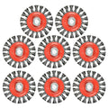 A A IN 8Pack Wire Wheel for Angle Grinder, 4 Inch Twisted Knotted Grinder Wire Wheel Brush with 5/8"-11 Threaded Arbor for Angle Grinder,Carbon Steel Wire Cup Brush for Rust,Corrosion,Paint Removal