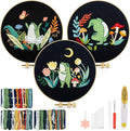 TINDTOP 3 Sets Embroidery Kit for Adults, Frog Embroidery Practice Kit | for by TINDTOP
