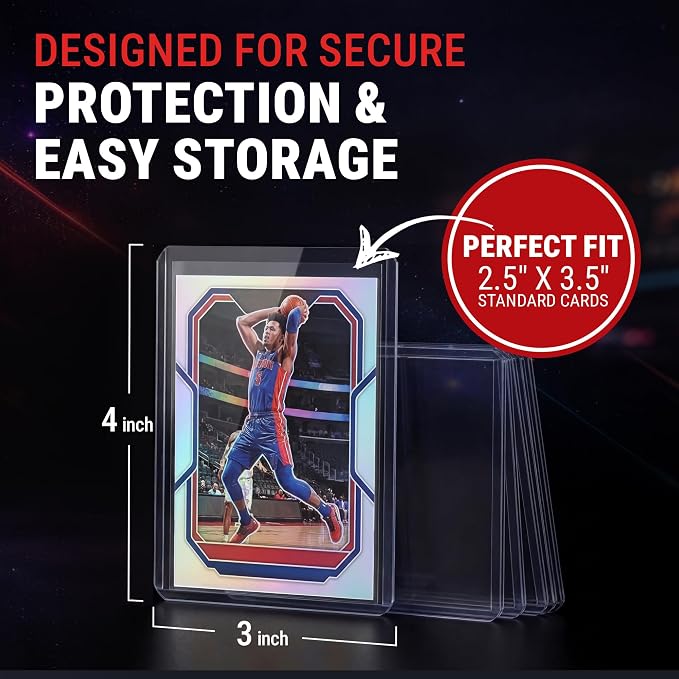 Ultra Pro Toploaders and Card Sleeves Bundle – 3" x 4" Clear Regular Toploaders - Image 5