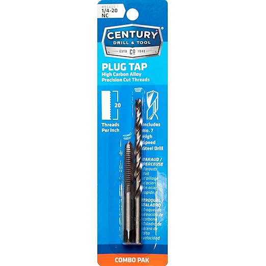 Century Drill & Tool 95403 Tap and Drill, 1/4-20NC