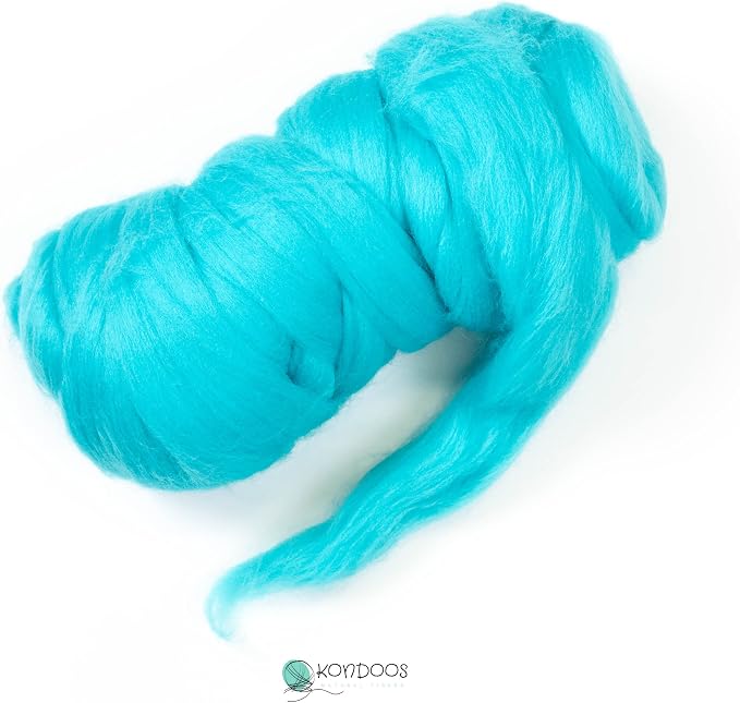 Kondoos Colored Natural Wool roving, 8 OZ. Best Wool - Image 2