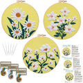 Louise Maelys 3 Pack Floral Embroidery Kit by LouiseMaelys