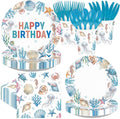 168Pcs Seashell Ocean Birthday Supplies by Greencian
