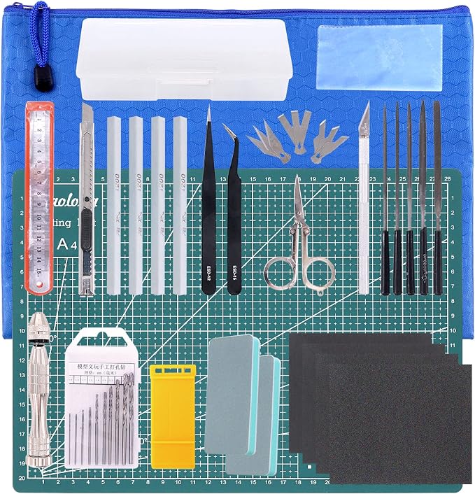27Pcs Modeler Basic Tools Craft Set Hobby Building Tools Kit by Rustark
