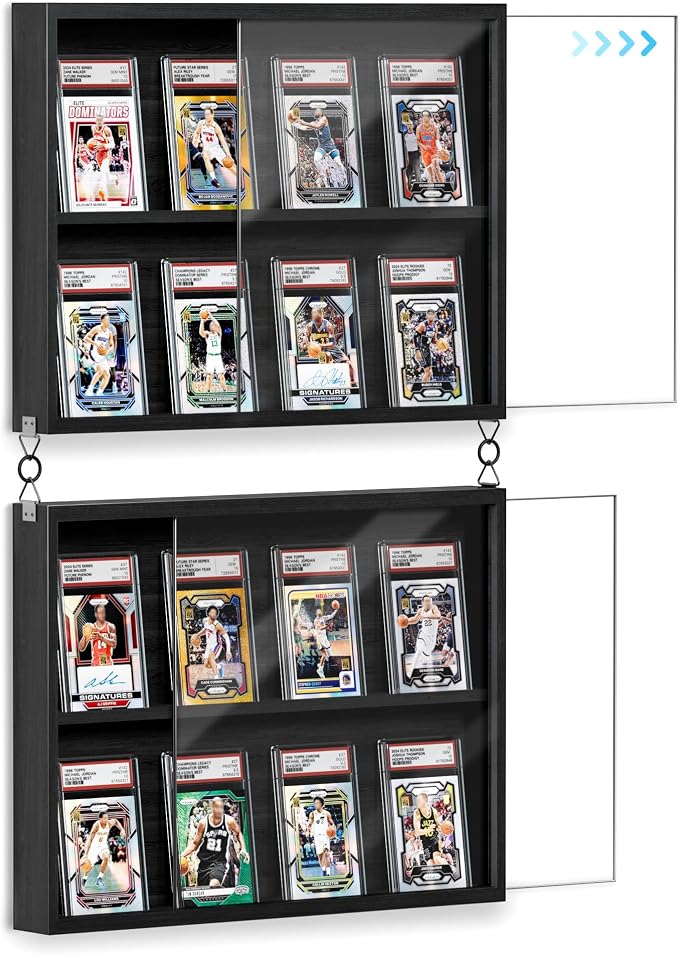 Emfogo Card Display Case, 2 Pack Trading Card Display by Emfogo