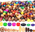 WILLBOND 1300 Pieces Wooden Beads by Willbond+Technology+Limited