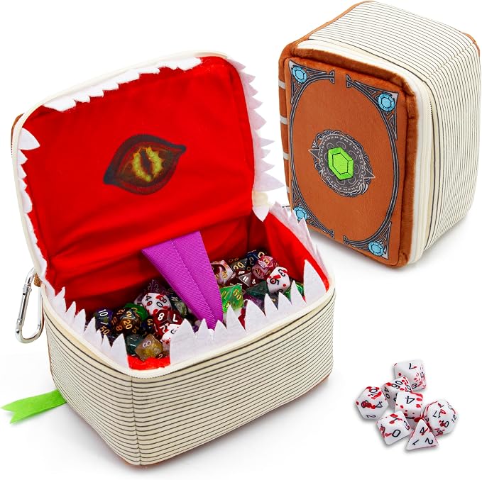 CASEMATIX Mimic Spell Book Dice Case by CASEMATIX