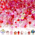 636pcs Glass Beads for Jewelry Making by OuMuaMua