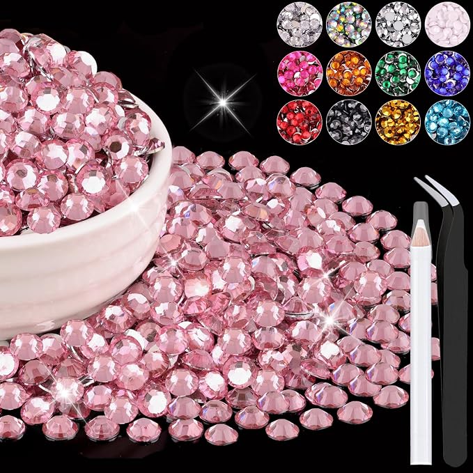 4000PCS 5mm Resin Rhinestones Bulk by BELLEBOOST