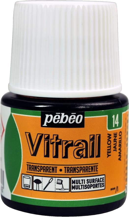 Pebeo Vitrail, Stained Glass Effect Paint, 45 ml Bottle by Unknown