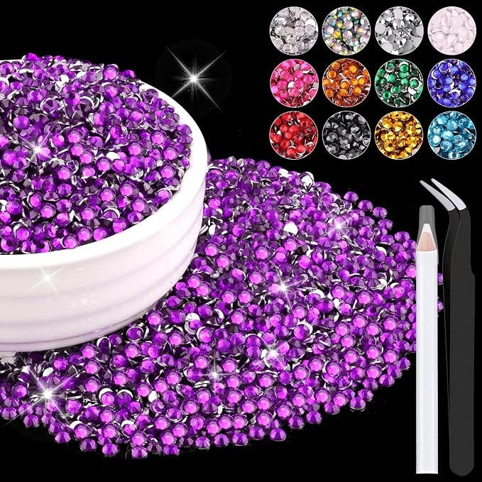 12000PCS 2mm Resin Rhinestones Bulk by BELLEBOOST
