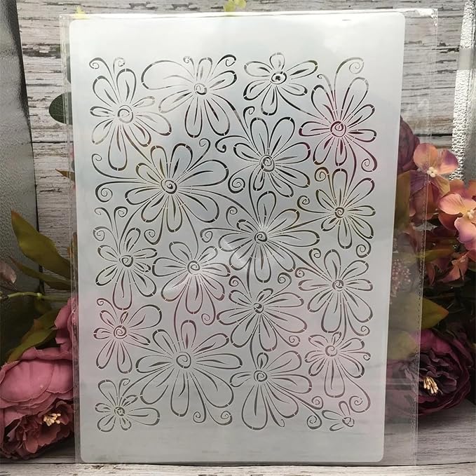 TIAMECH A4 Reusable Daisy Stencil - Image 8