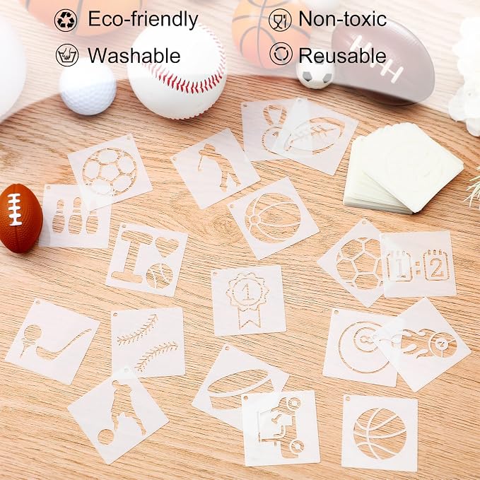 Fainne 100 Pcs 2 Inch Stencils Small Stencils - Image 3