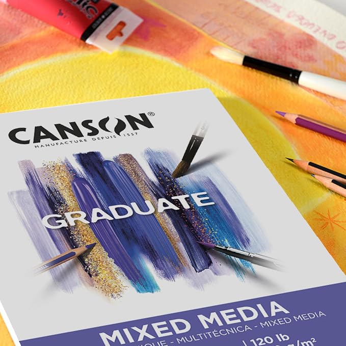 Canson Graduate Mixed Media Pad, 9x12 inch, 20 Sheets | Artist Paper - Image 2