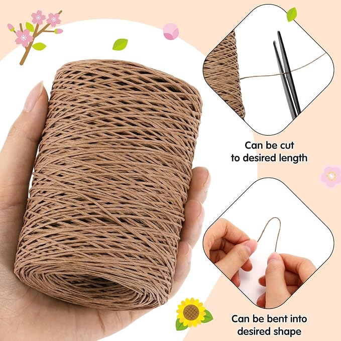 Syhood 673 Feet Floral Vine Bind Wire Rustic Wrapping Wire - Image 3