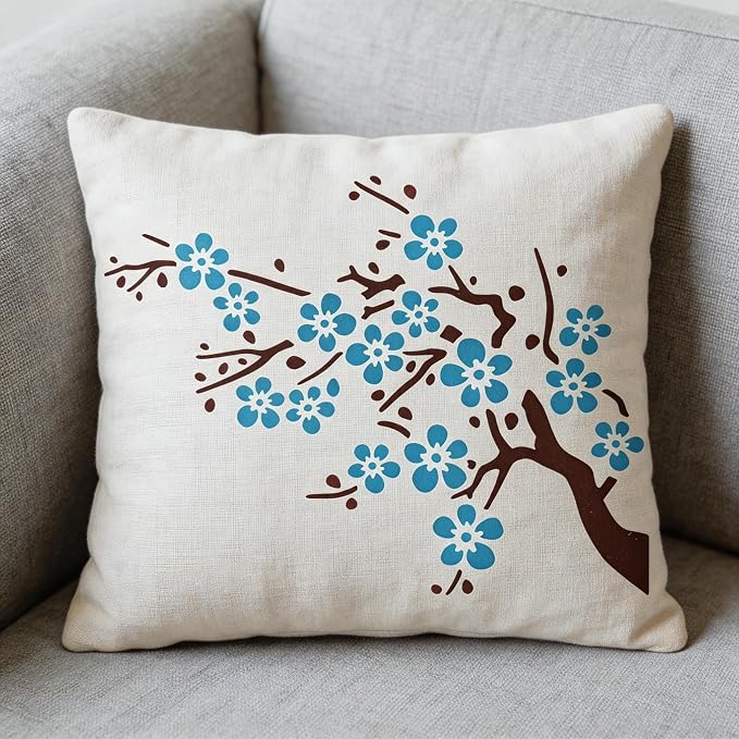 TIAMECH A4 Reusable Cherry Blossom Stencil - Image 4