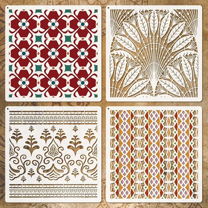 Wall Stencils for Painting Large Pattern, Exquisite Mandala Designs for Wall by Felixcraft-DIYDreamscape