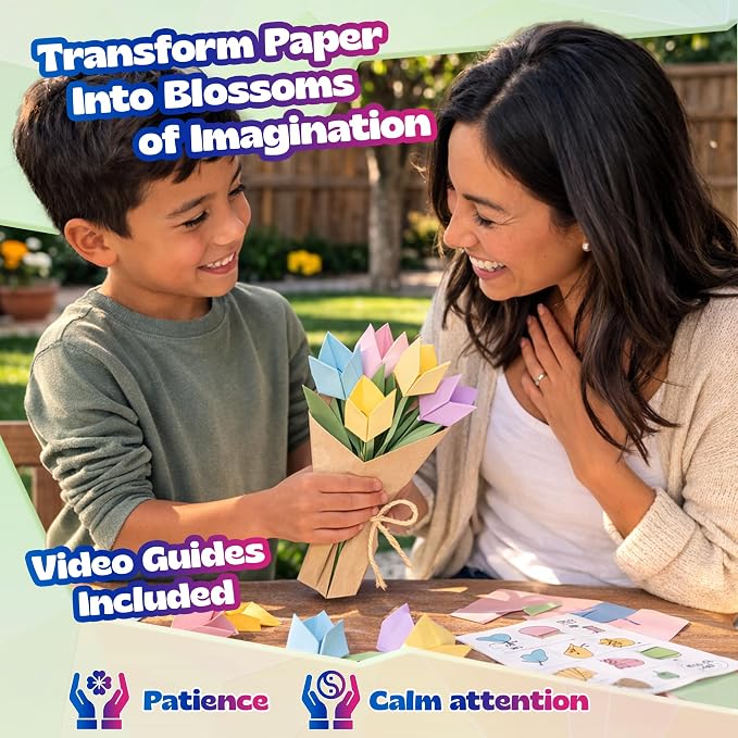 Pinwheel Crafts Flower Origami Kit - Image 5