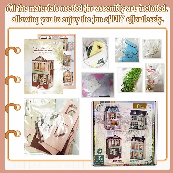 Flever Dollhouse Miniature DIY House Kit Creative Room - Image 4