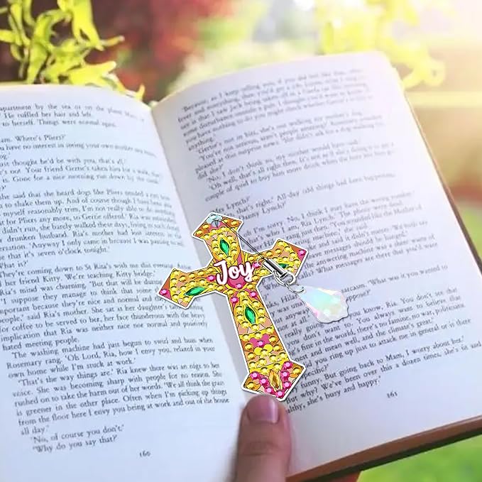 Cross Diamond Art Bookmark Kit: 8 Pcs Christian Bookmarks - Image 7