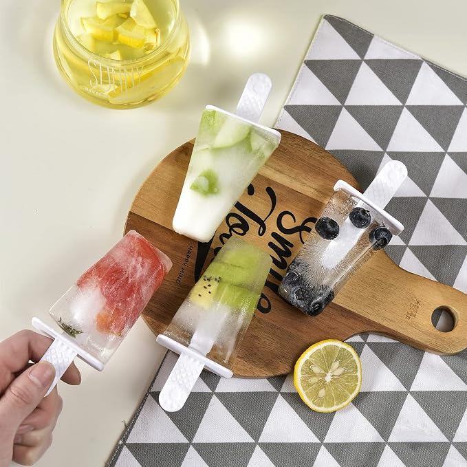 Popsicle Mold, Popsicle Molds 6 Pieces Silicone Ice Pop Molds BPA Free Popsicle - Image 8