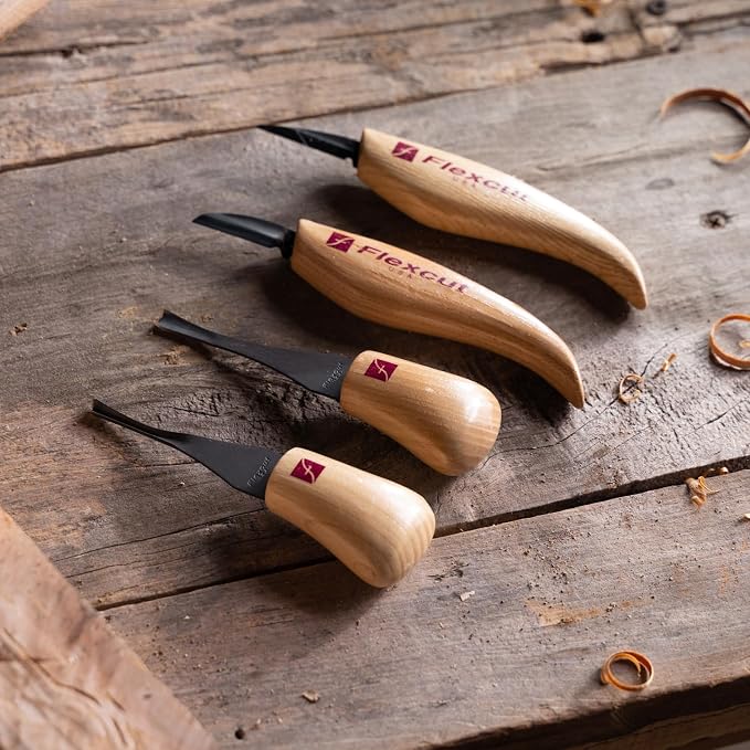 Flexcut Wood Carving Tools| Beginner Palm & Knife Set | 1095 High Carbon Steel - Image 6