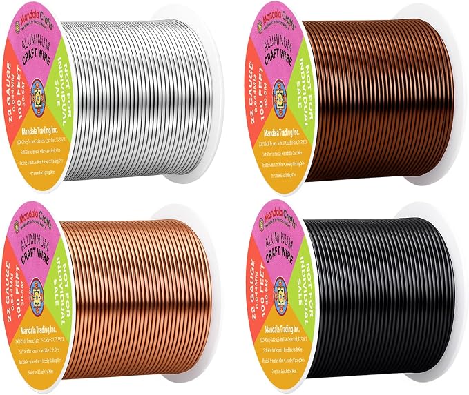 Mandala Crafts 22 Gauge Anodized Aluminum Craft Wire by MandalaCrafts