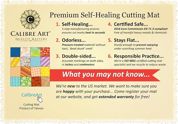Self Healing Rotary Cutting Mat, Full 9x12 - Image 8