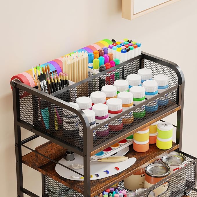 Homsorout Art cart, 5 Tier Rolling Cart - Image 5