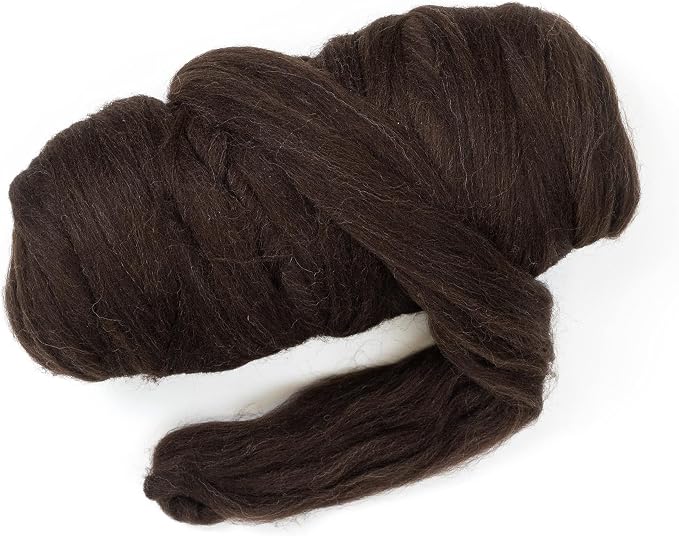 Natural Wool Bulk roving, 1 lb. Best Wool by Kondoosnaturalfibers