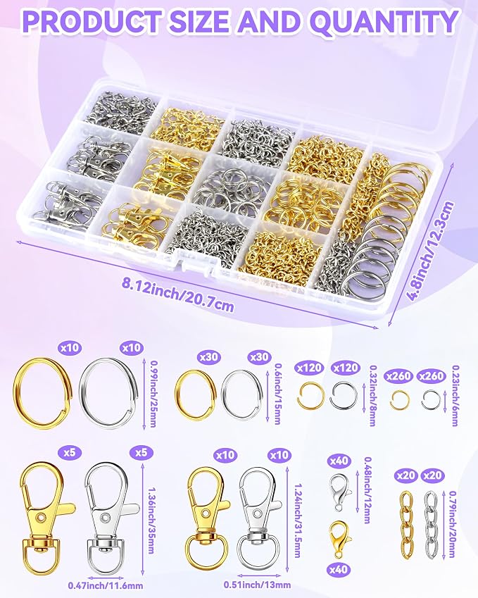990PCS FIVEIZERO Keychain Making Kit - Image 2