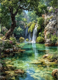 WUDWL Diamond Art Kits for Adults Beginner, DIY Landscape Painting Diamond by WUDWL