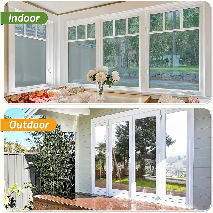 LUTE One Way Window Privacy Film, Window Tint, 23.6" x 157.4" | Sun Blocking UV - Image 8