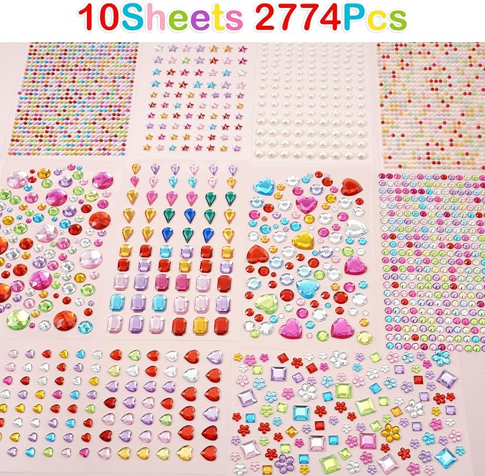 MYDBUYSOME 2774pcs Gem Stickers Jewels - Image 3