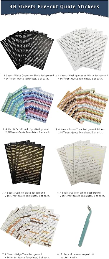 PRSTINCOL 2370 Pcs Word Stickers - Image 5