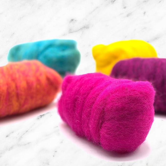 Corriedale Carded Sliver Wool Roving Variety Bundle | Best Core Wool - Image 9