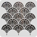 BENECREAT 12x12 Inch Art Deco Stencil by BENECREAT