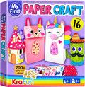 KRAFUN Unicorn & Bunny Beginner Paper Craft Kit by FunCreativeArtsCraftKits