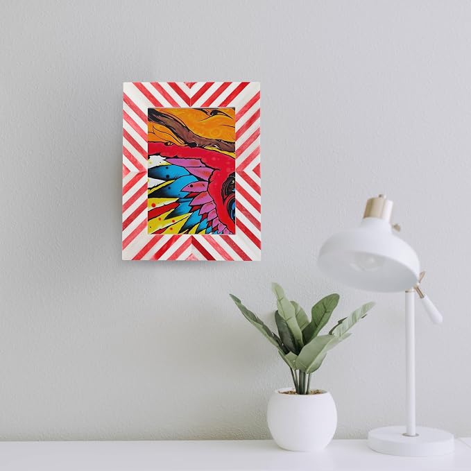 Picture Photo Frame Chevron Herringbone Art Inspired Vintage Table-Top/Wall - Image 4