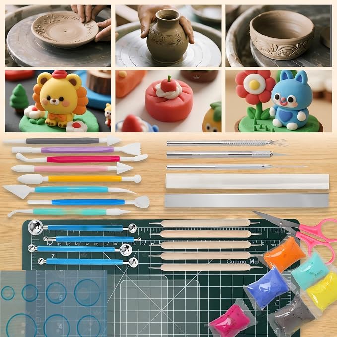 Basic Polymer Clay Tools, Clay Sculpting Tools Acrylic Roller Pin, Double-Ended - Image 7